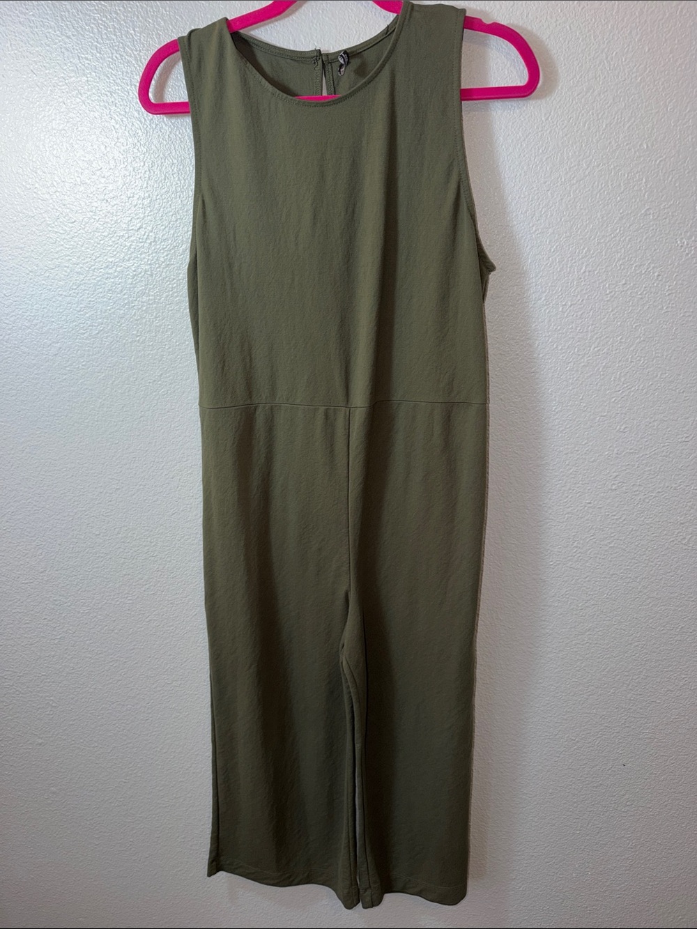 Zara Sleeveless Olive Green Jumpsuit
